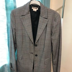 Michael Kors grey blazer with black buttons